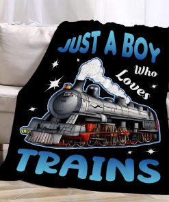 Manta para Chicos Amantes de los Trenes Mantas Suaves y