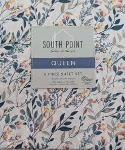 Juego de Sábanas Estampadas de 6 Piezas de -Floral Grizzely