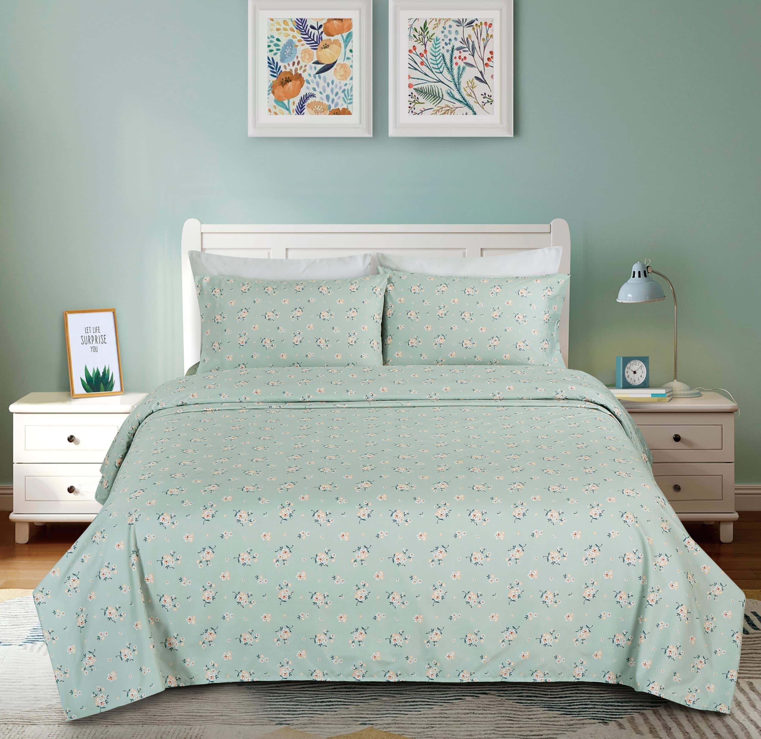 Set de sábanas Chezmoi Collection Thistle 4 piezas - - Imagen 4