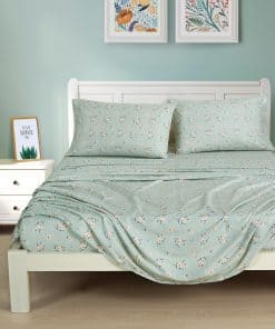 Set de sábanas Chezmoi Collection Thistle 4 piezas -