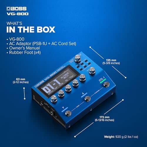 Procesador de Guitarra y Bajo Boss VG-800 V-Guitar - Imagen 8