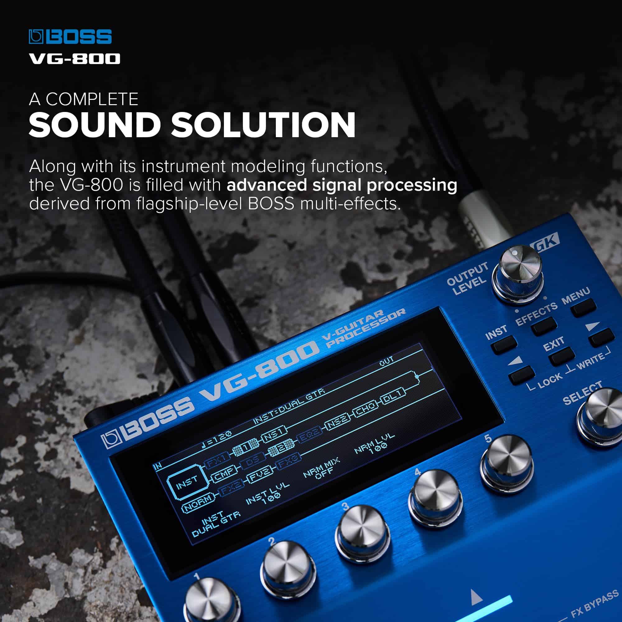 Procesador de Guitarra y Bajo Boss VG-800 V-Guitar - Imagen 4