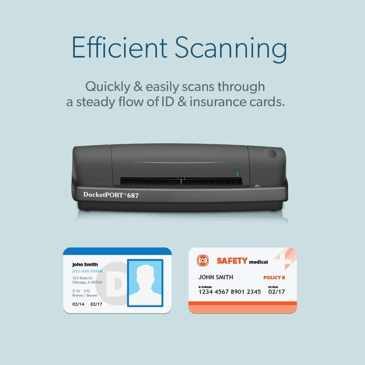 Escáner de Tarjetas DocketPORT 687 Duplex (DP687) - Imagen 7