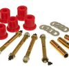 Kit de Buje de Grillete Delantero con Engrasador Rojo