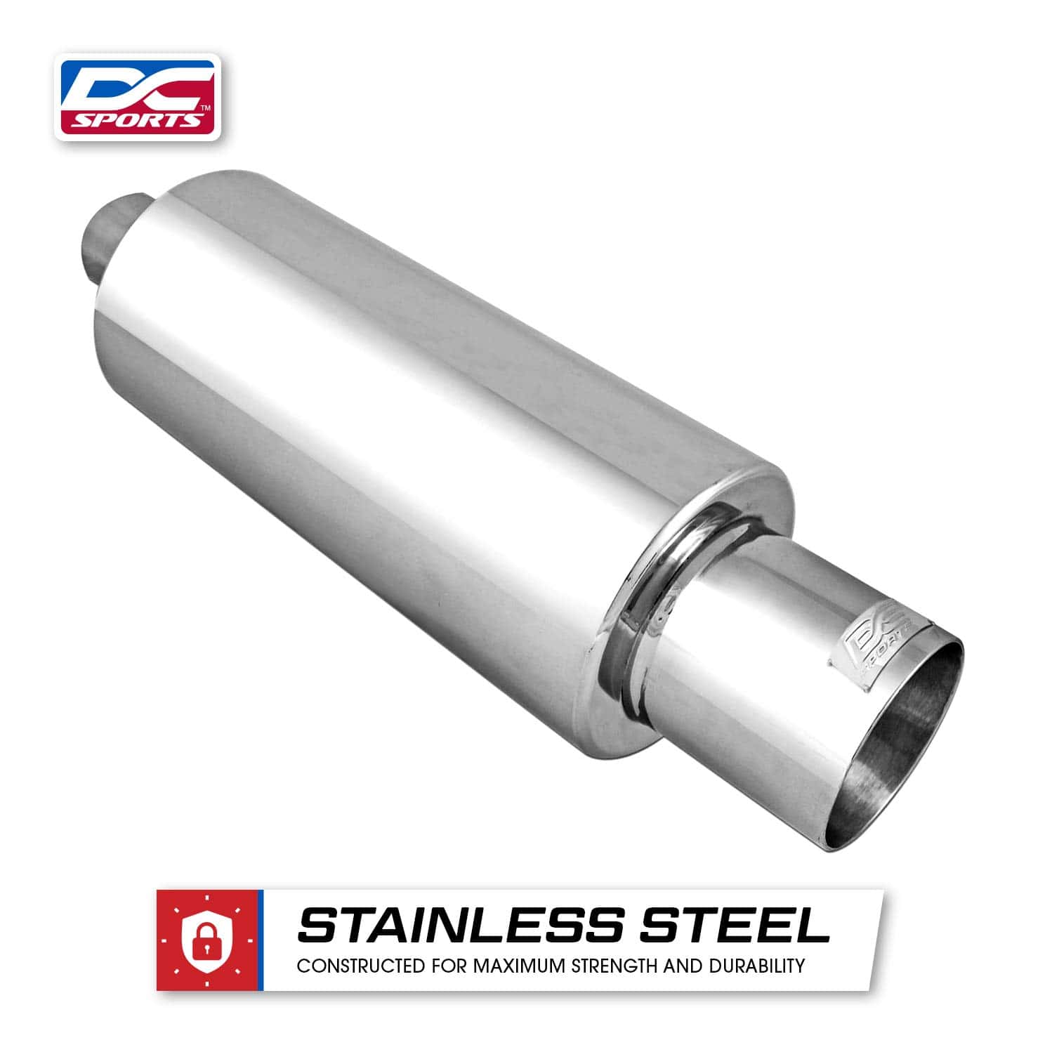 Silenciador Redondo Universal DC Sports 2.5" Entrada-3.5" - Imagen 5