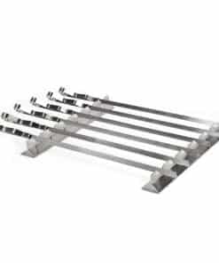 Set de Brochetas y Soporte de Acero Inoxidable Steven