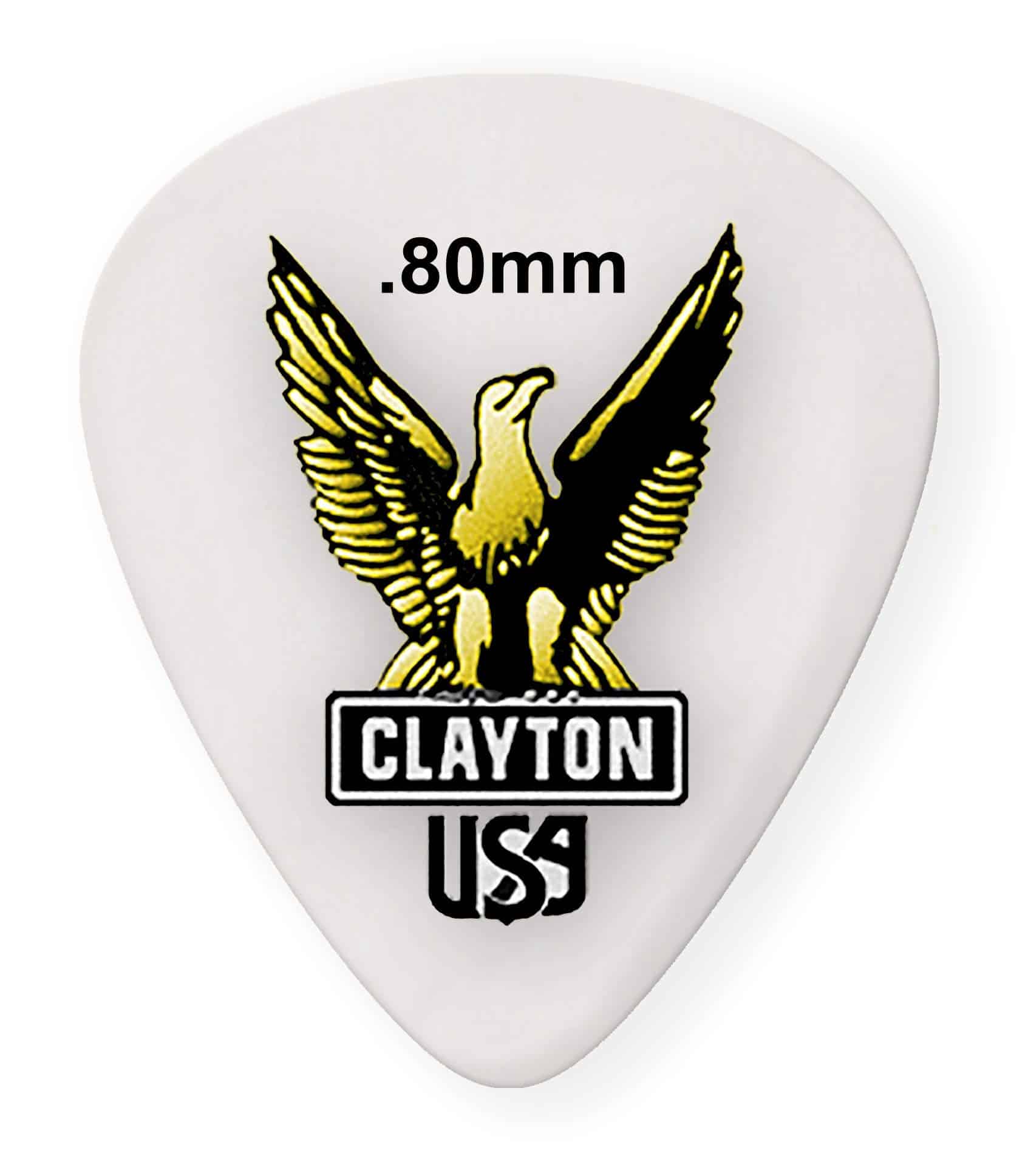 Clayton Picks Guitar Picks (S80)
