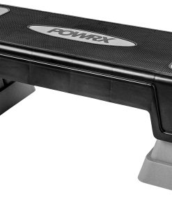 Tablero de Paso Aeróbico POWRX - Plegable, Ajustable y