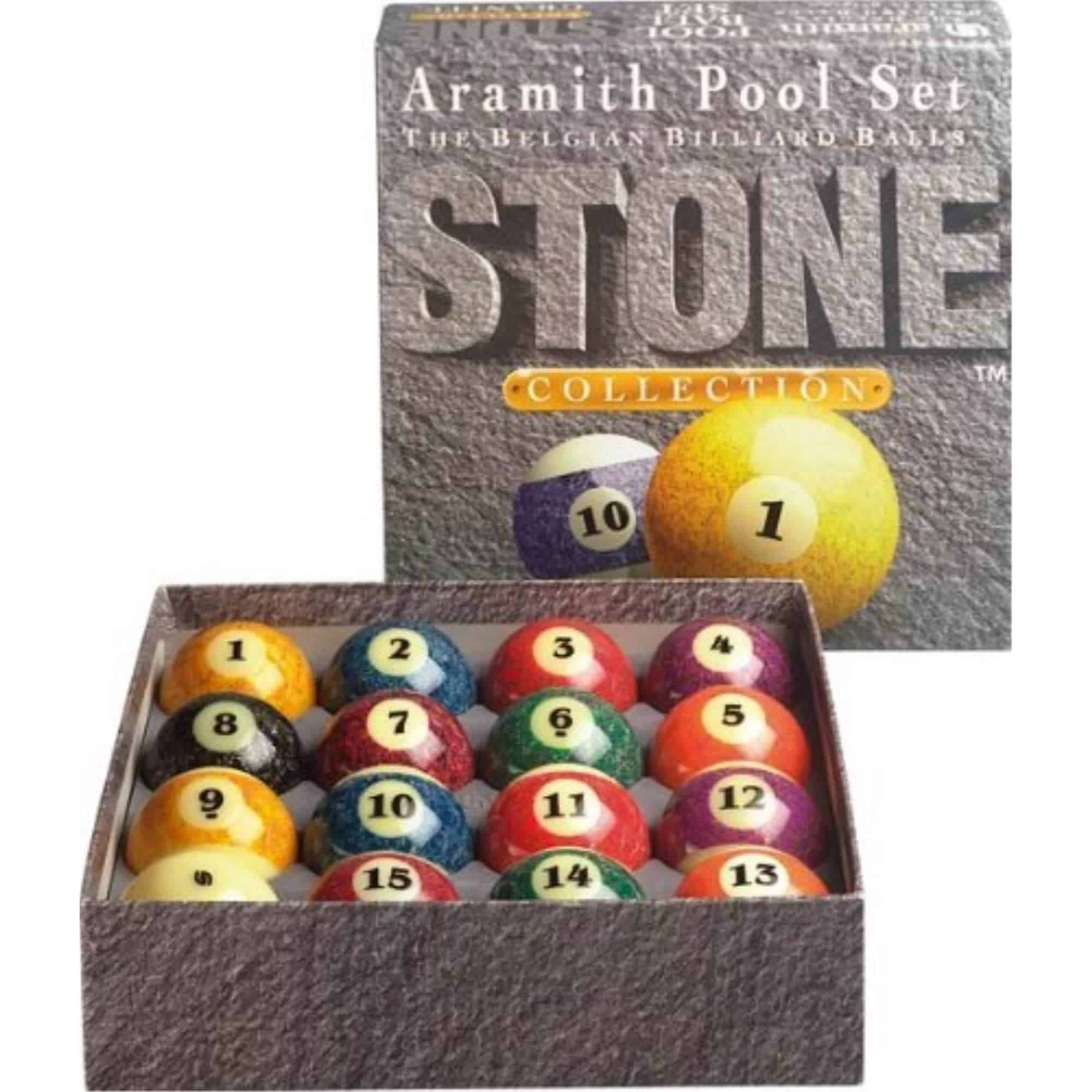 Juego de Bolas de Billar y Pool Colección Piedra Aramith