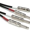 Cable de conexión dual Pro Co Excellines - 10 pies