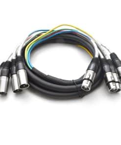 Cable Serpiente XLR de 4 Canales de Seismic Audio - 10 Pies