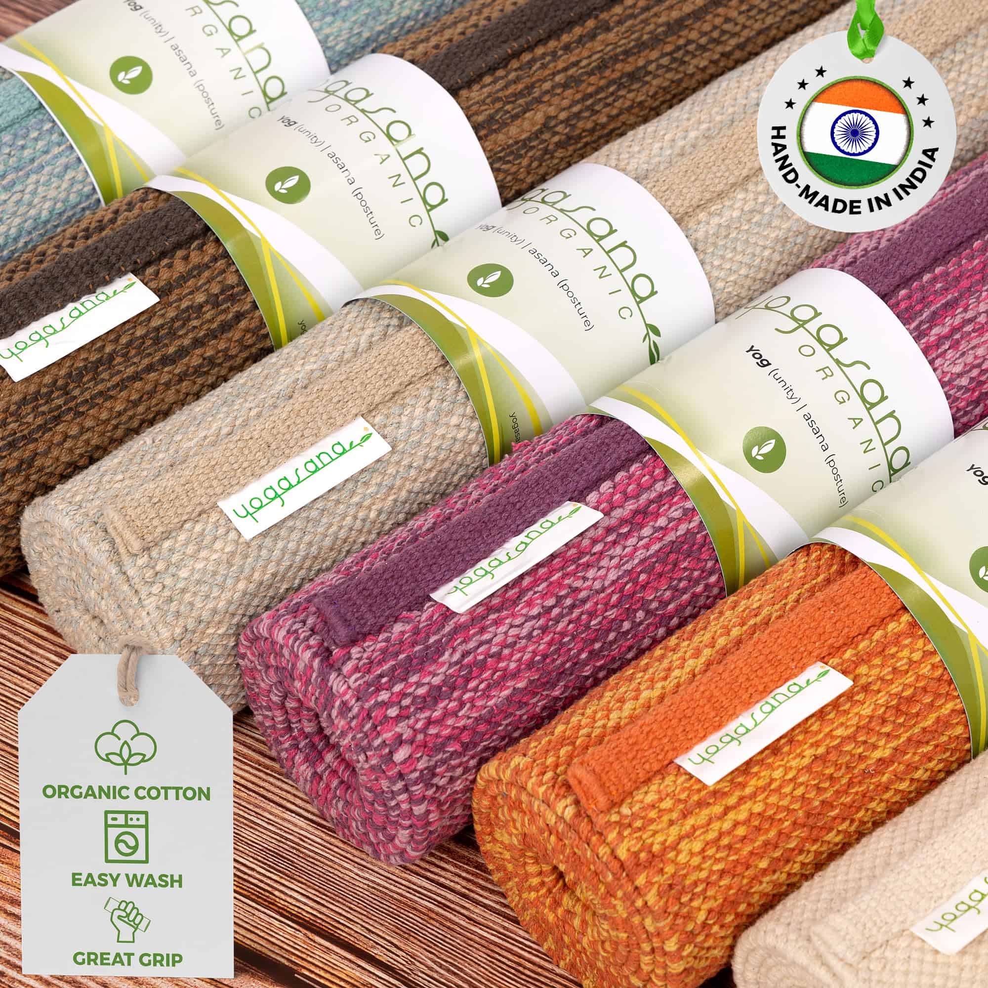 Tapete de Yoga de Algodón Orgánico Yogasana - -Ether - Imagen 5