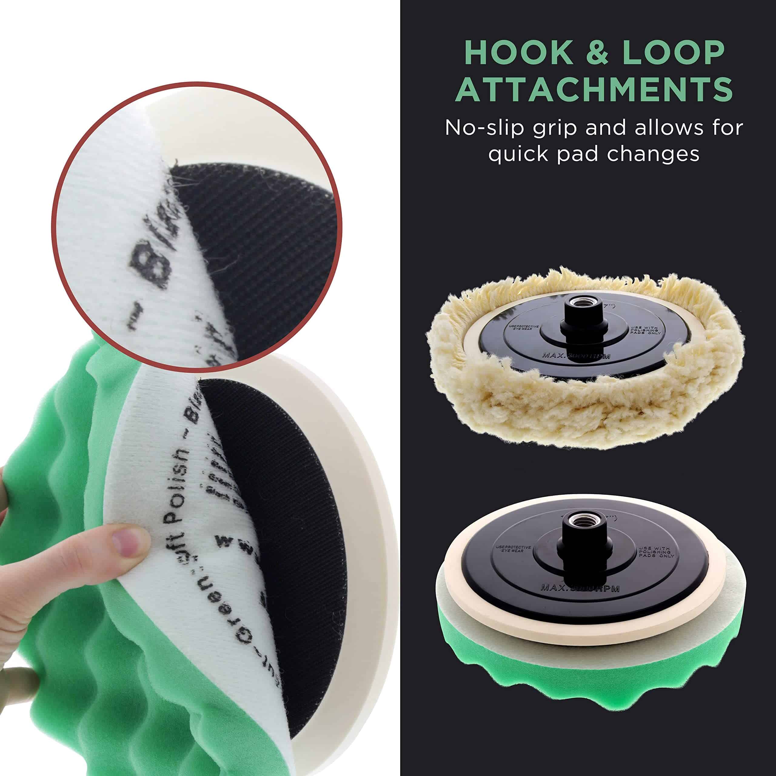 Kit de pulido y pulido Ultimate 6 Pad con 6 almohadillas de - Imagen 7