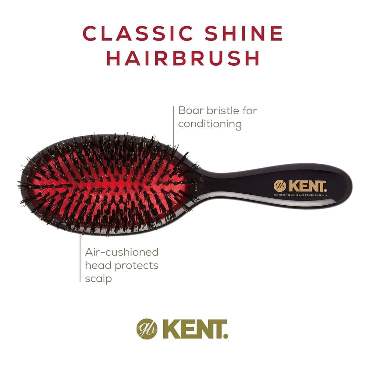 Cepillo Alisador Oval Grande Shine Classic de Kent CSFS y - Imagen 5