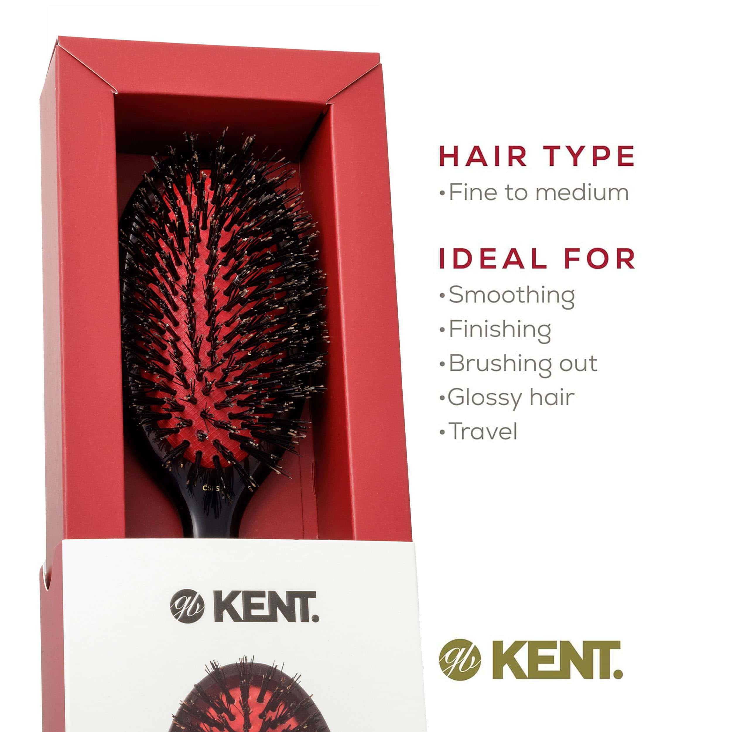Cepillo Alisador Oval Grande Shine Classic de Kent CSFS y - Imagen 7