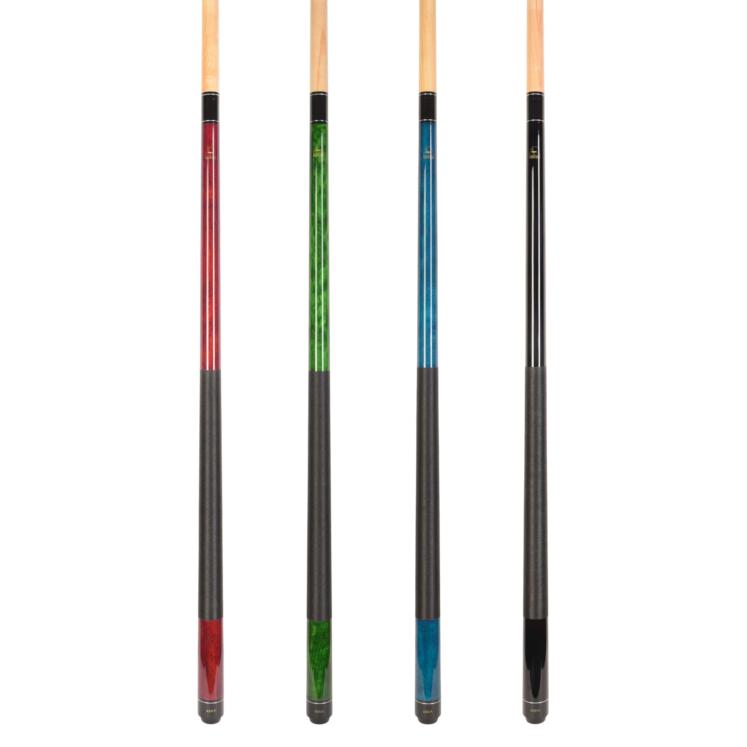 Set de 4 palos de billar Aska de 2 piezas LEC, 58 pulgadas, - Imagen 3