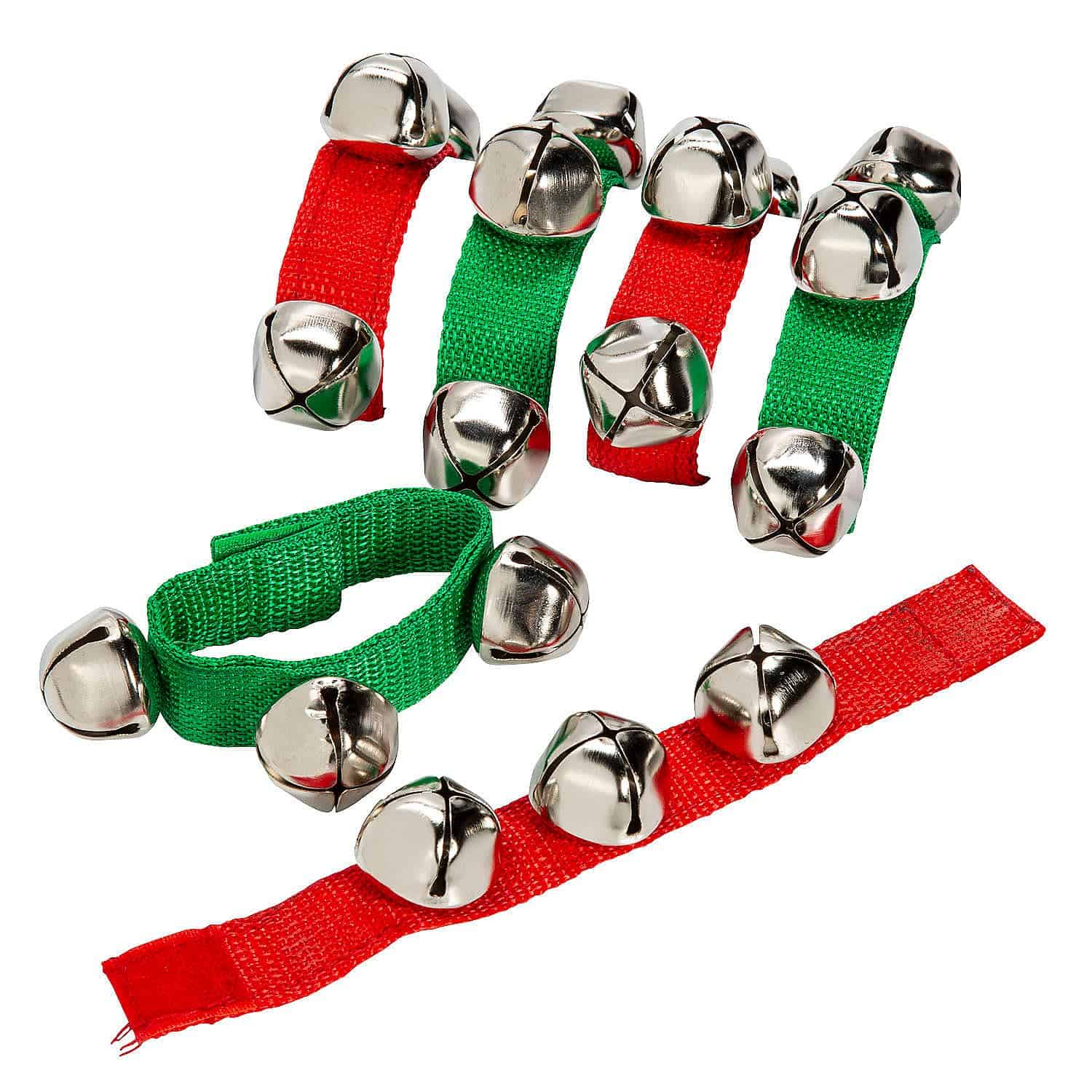 Pulseras de Cascabeles Fun Express para Navidad (paquete de