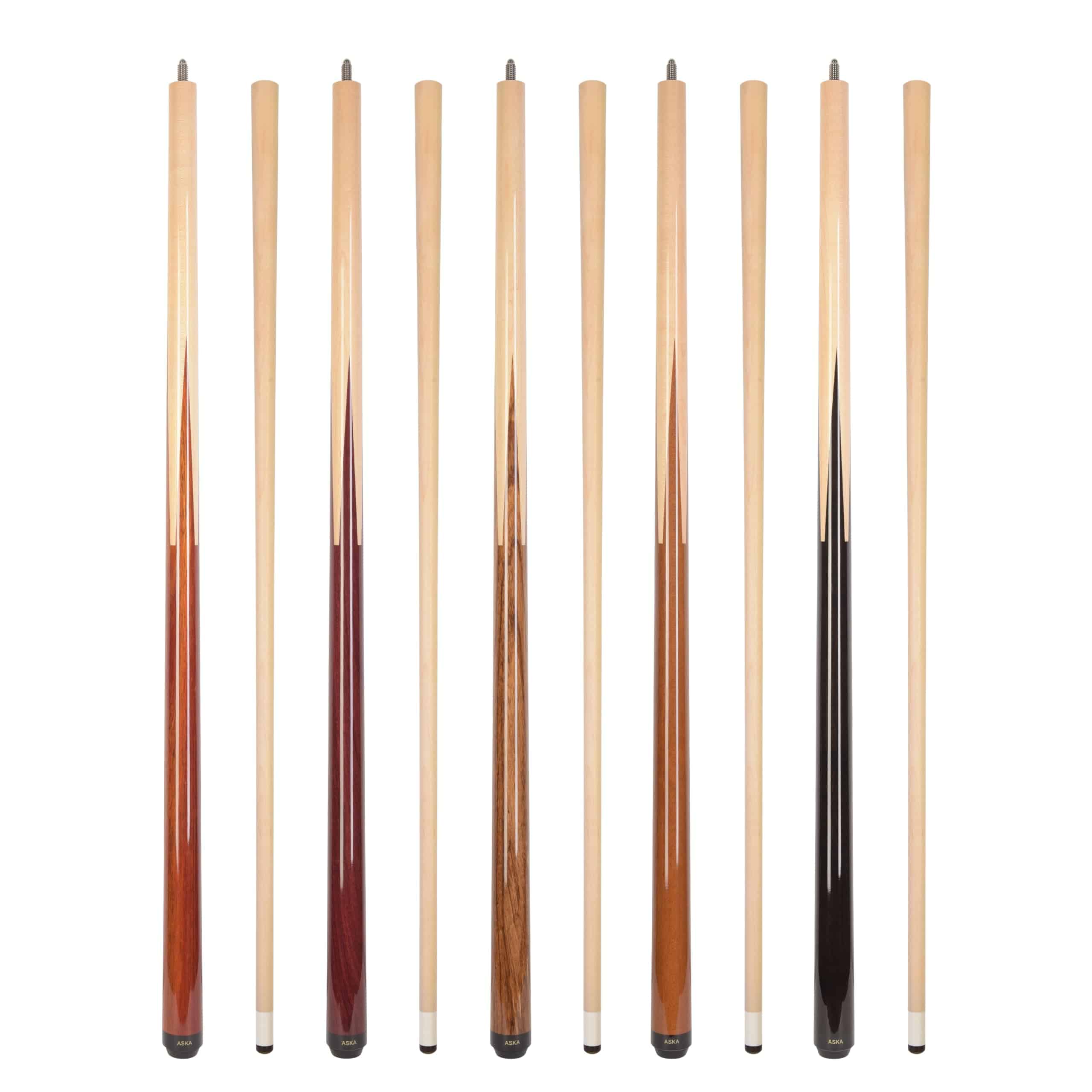 Conjunto de 5 Palos de Billar ASKA Sneaky Pete, Pesos