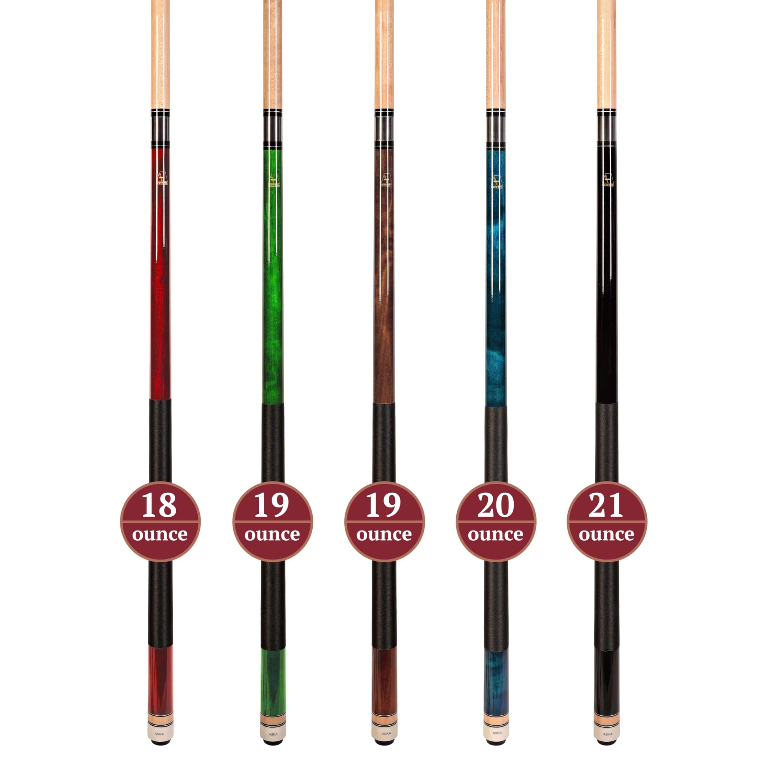 Set de 5 Palos de Billar Aska L2, 58" de Arce Canadiense de - Imagen 4