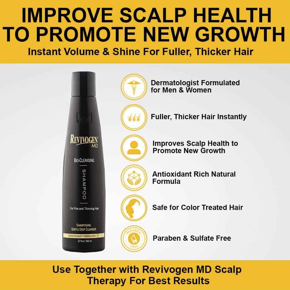 Champú Bio-Limpiador Revivogen MD para Cabello Debilitado, - Imagen 5