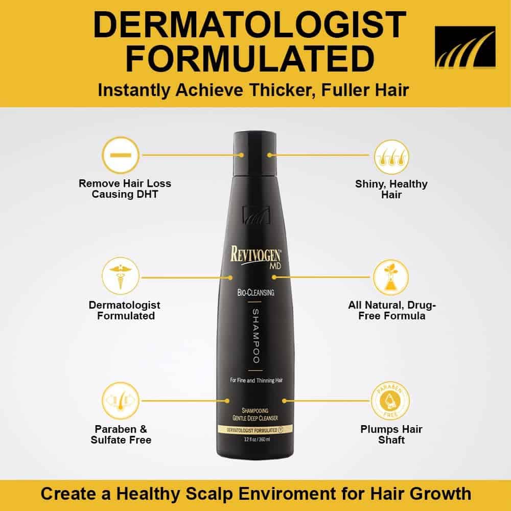 Champú Bio-Limpiador Revivogen MD para Cabello Debilitado, - Imagen 4