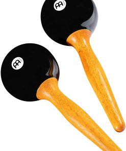 Meinl Percussion PM1BK Maracas de Estudio de Plástico, Negro