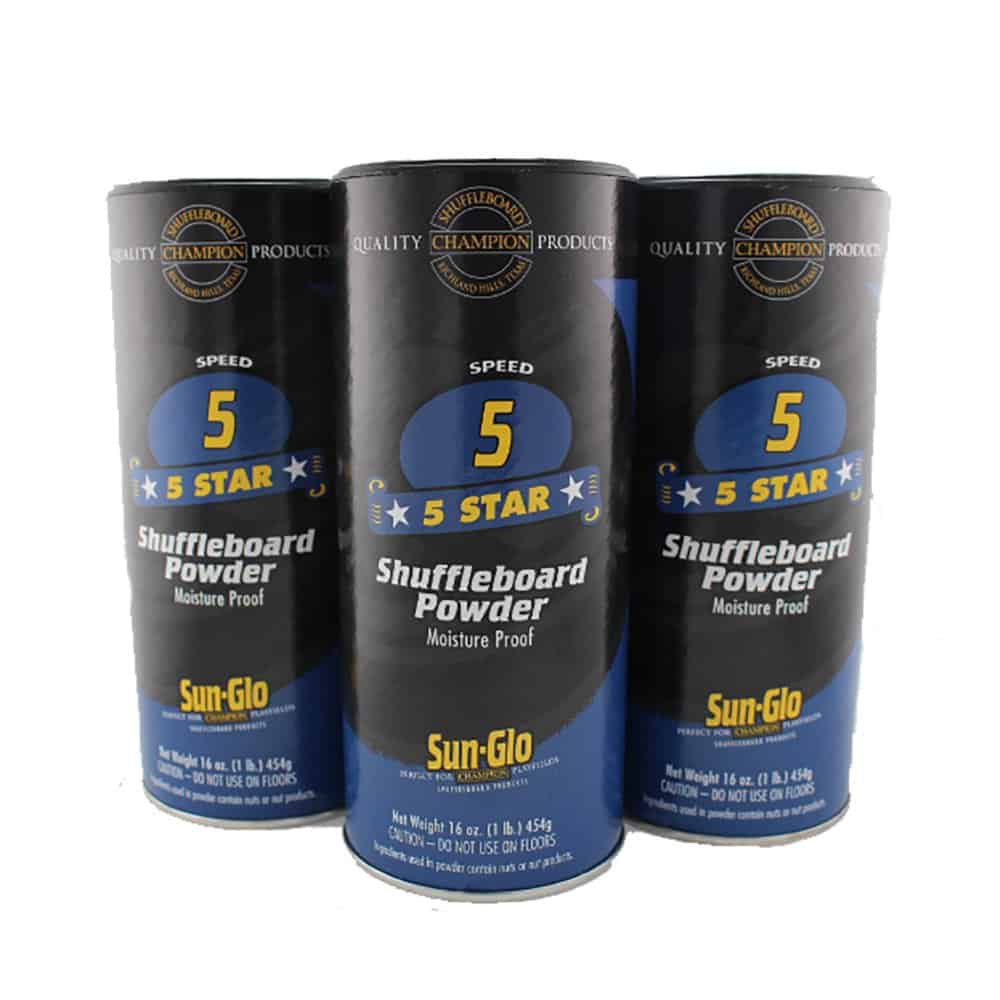 3 Pack - Polvo de Cera para Shuffleboard Sun-Glo #5