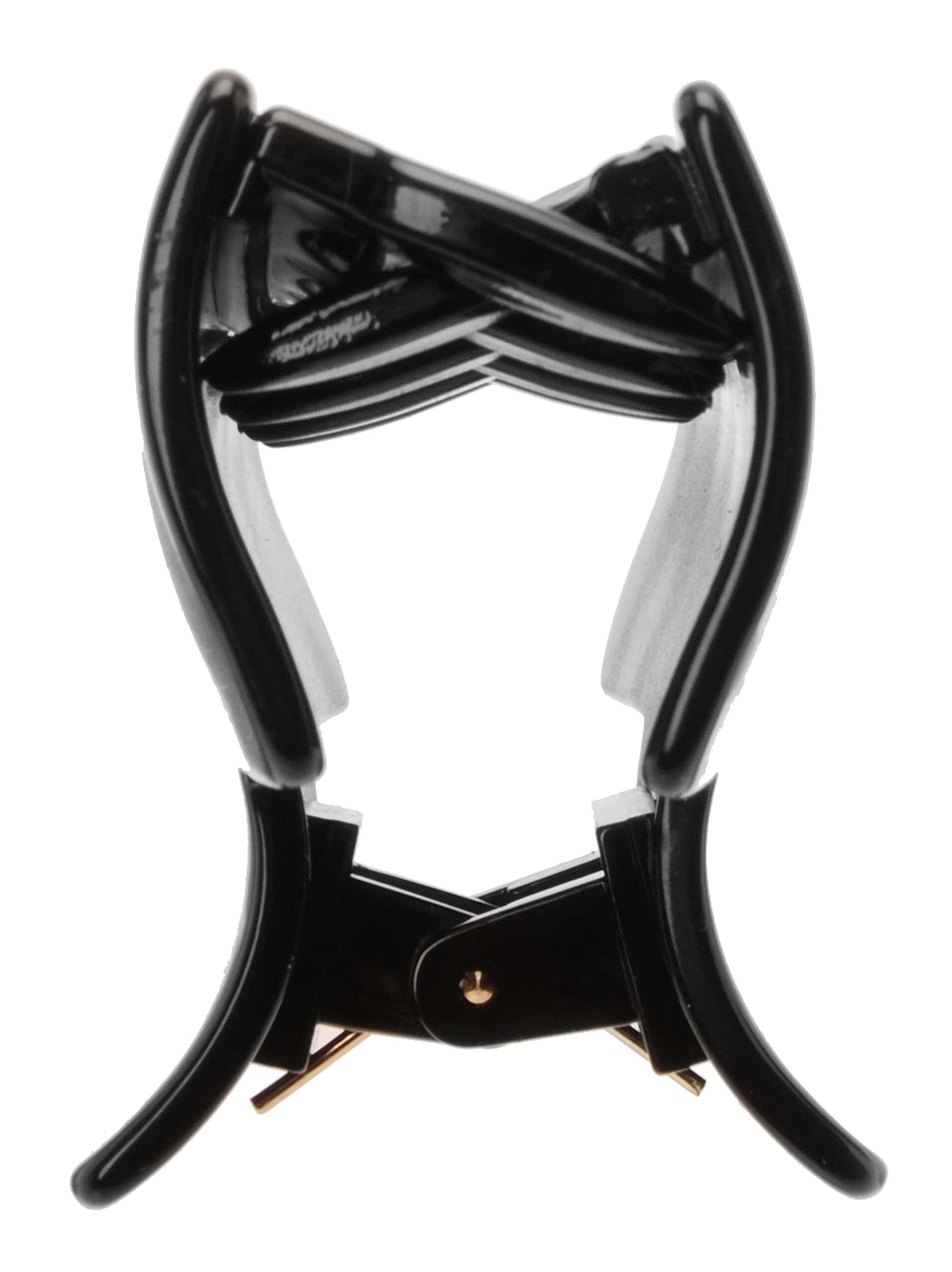 Francia Luxe Gran Clip de Garra Rectangular Sólido - Negro - Imagen 3