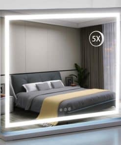 Espejo de tocador de Hollywood HIEEY con luces, espejo de