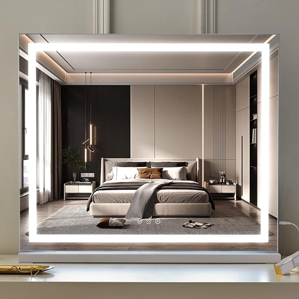 Espejo de tocador de Hollywood HIEEY con luces, espejo de - Imagen 4