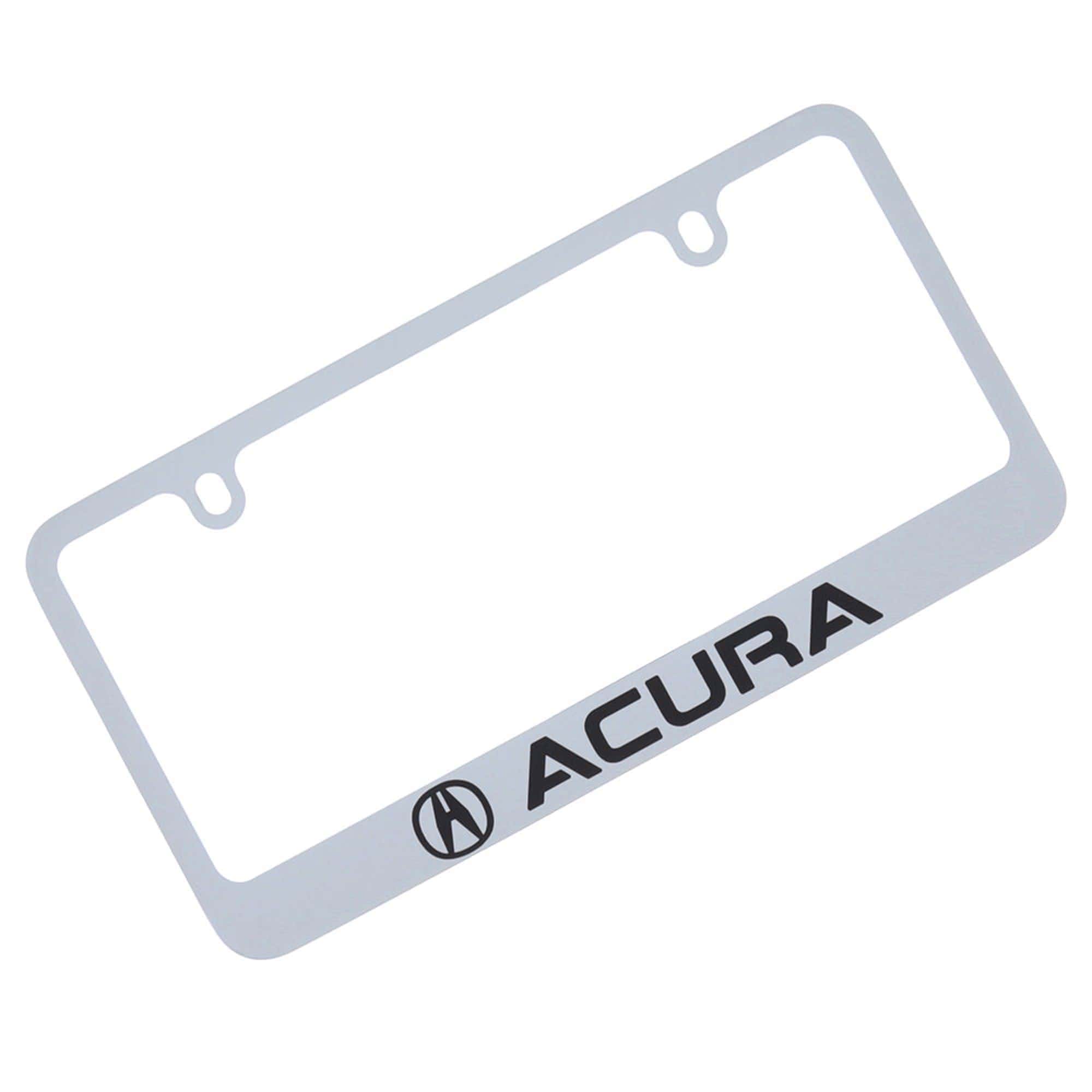 Marco para placa de licencia grabado para Acura (cromo) -