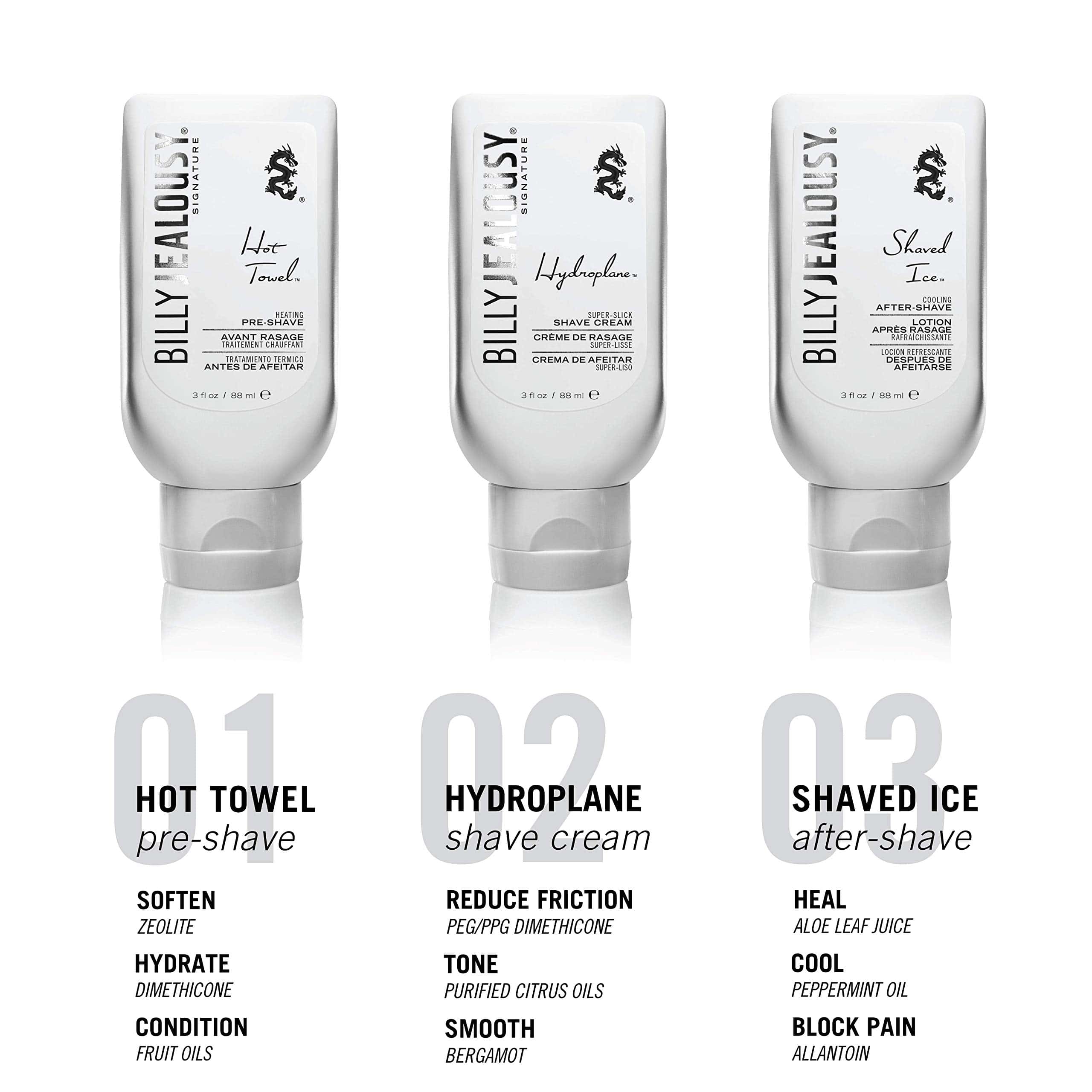 Billy Jealousy Shave3some Travel-Size Trio Set de Afeitado - Imagen 7