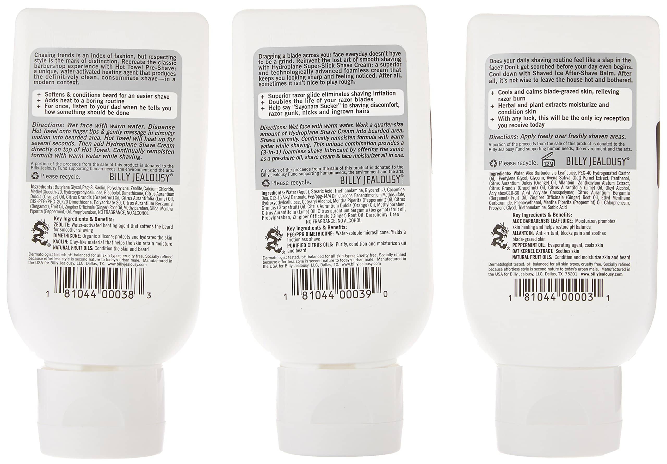 Billy Jealousy Shave3some Travel-Size Trio Set de Afeitado - Imagen 5