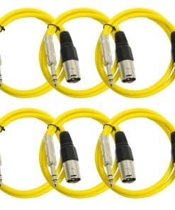 Cables de Conexión XLR Macho a 1/4 de Pulgada TRS -