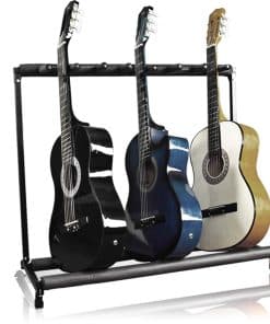 Soporte de Organización Portátil Plegable para 7 Guitarras