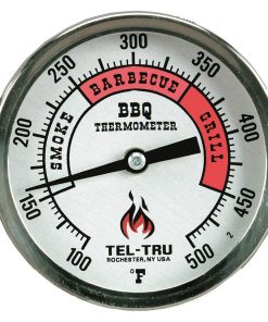 Termómetro para Barbacoa Tel-Tru BQ300, dial de aluminio de