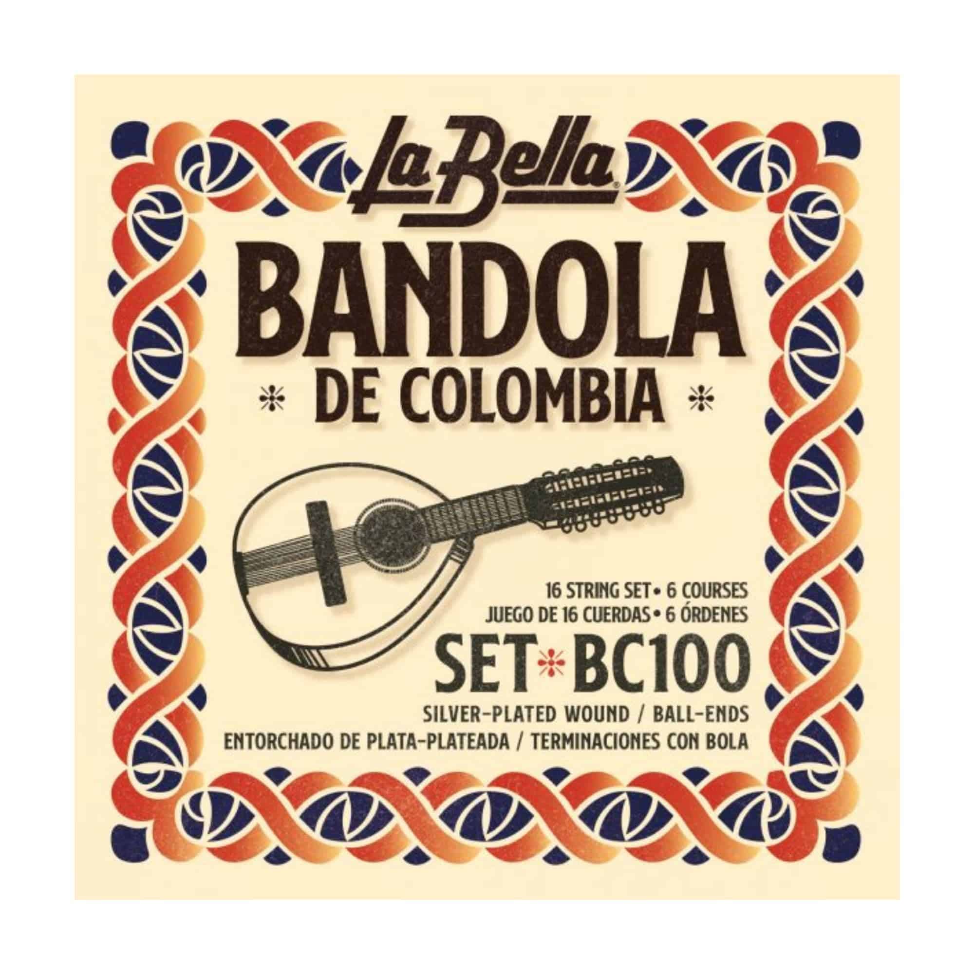 La Bella BC100 Bandola De Colombia16- String Set