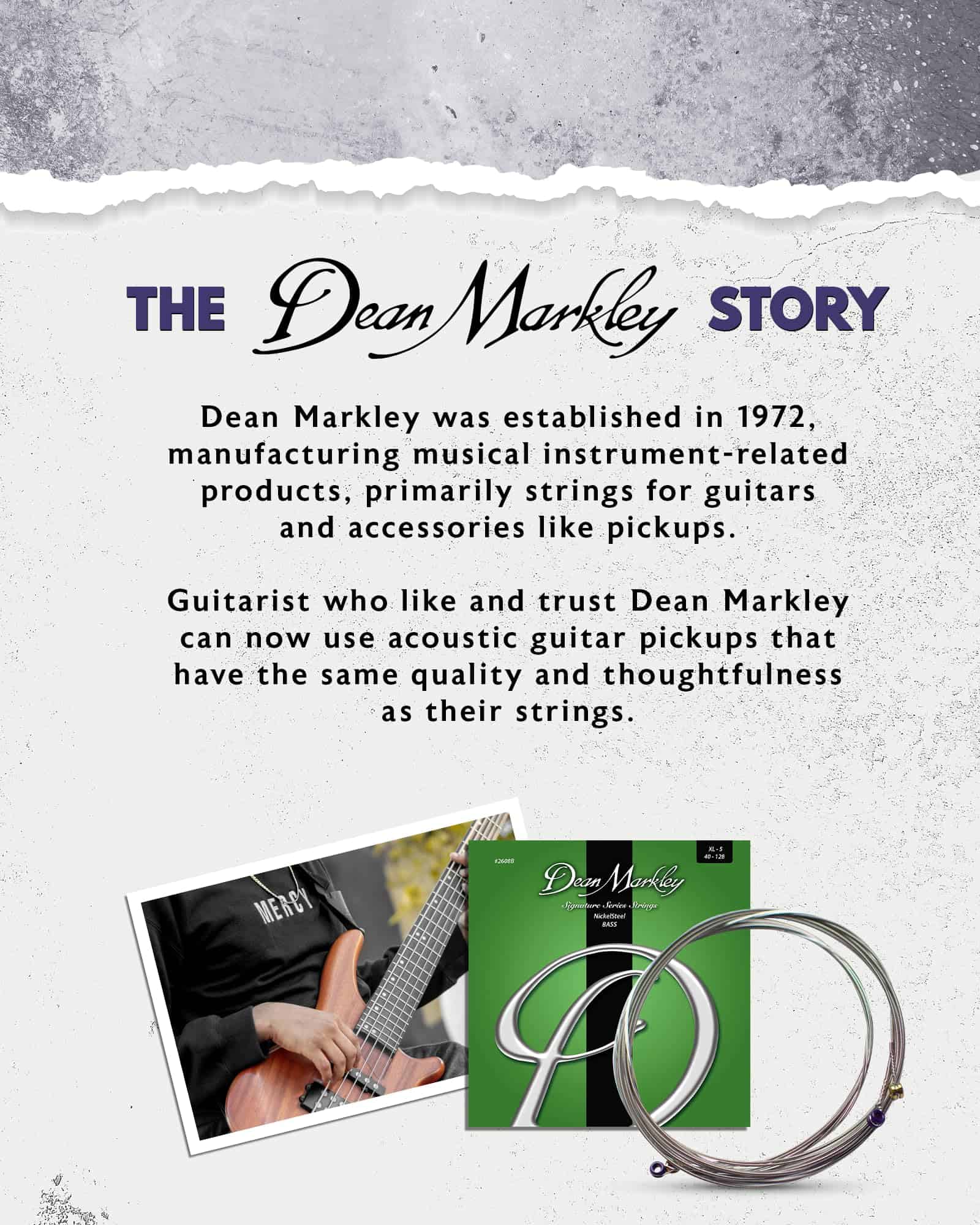 Cuerdas de Bajo Eléctrico Dean Markley NickelSteel 5 - Imagen 8