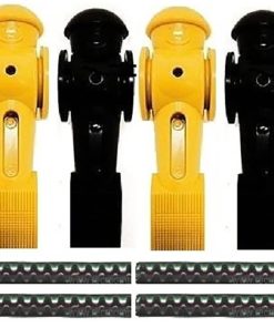 4 Jugadores de Futbolito Tornado con Contrapeso y Pasador