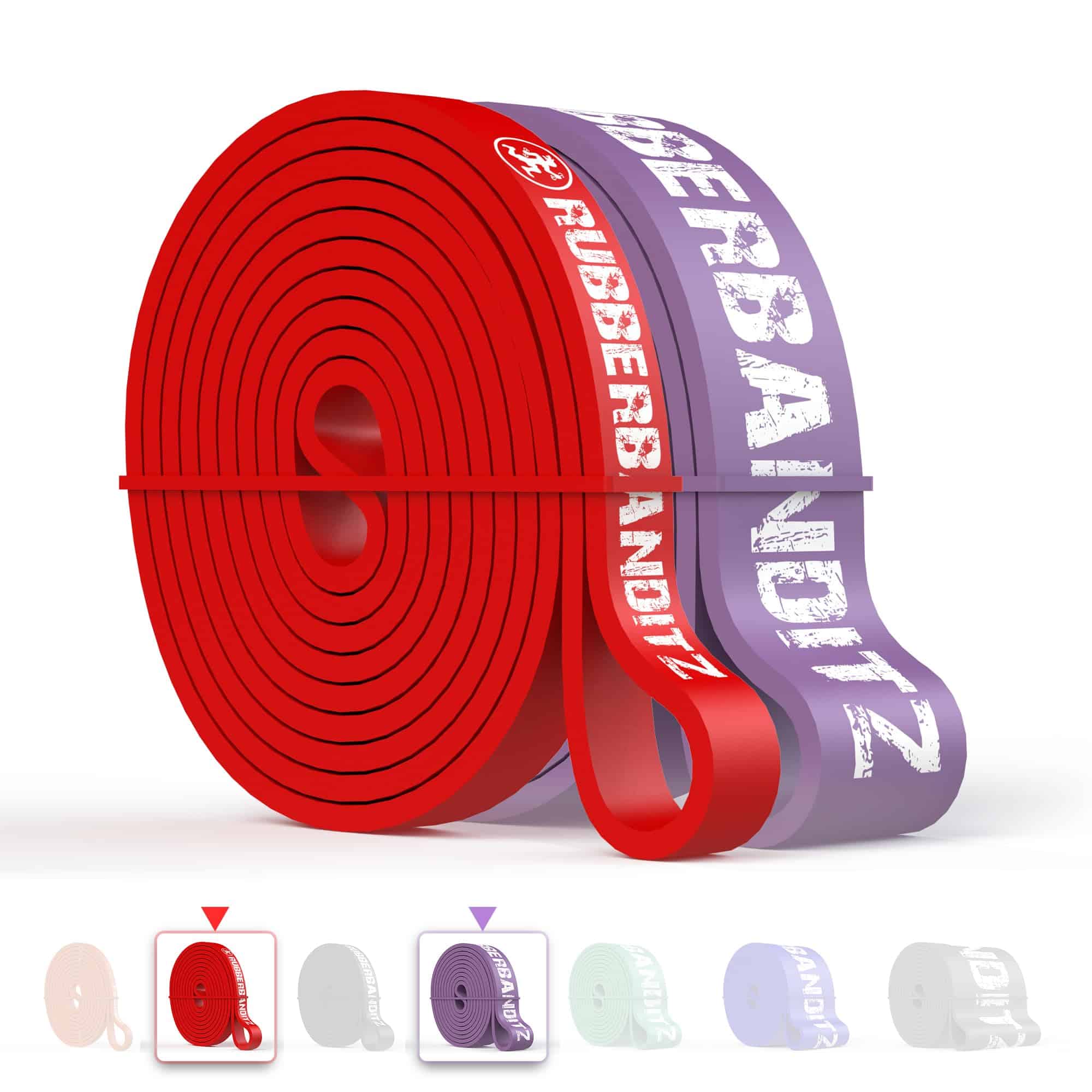Conjunto de Bandas de Resistencia -Rojo y Morado - Imagen 7