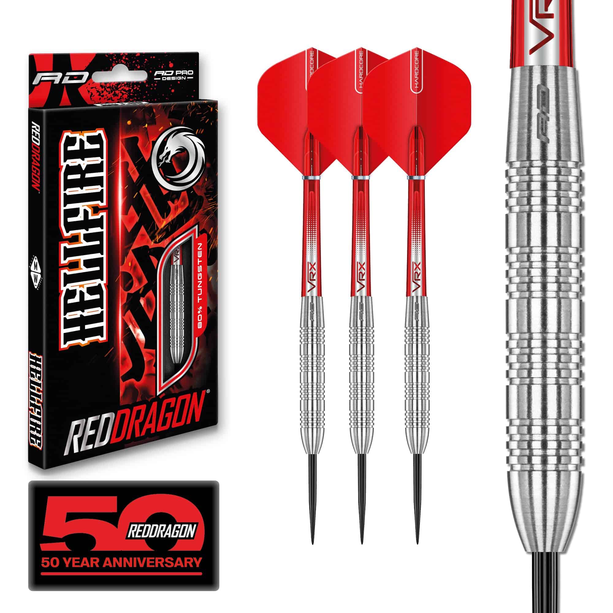 Set de Dardos de Tungsteno RED DRAGON Hell Fire B: 24g con