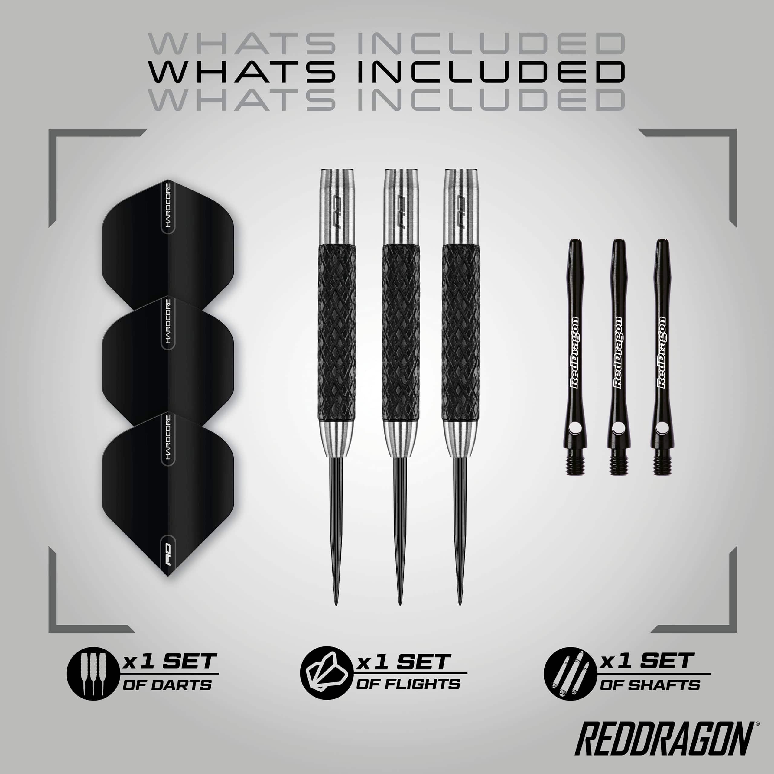 Set de Dardos RED DRAGON Rat 1: 26g - Dardos de Punta de - Imagen 3