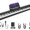 Piano Digital de 88 Teclas de Tamaño Completo -Negro
