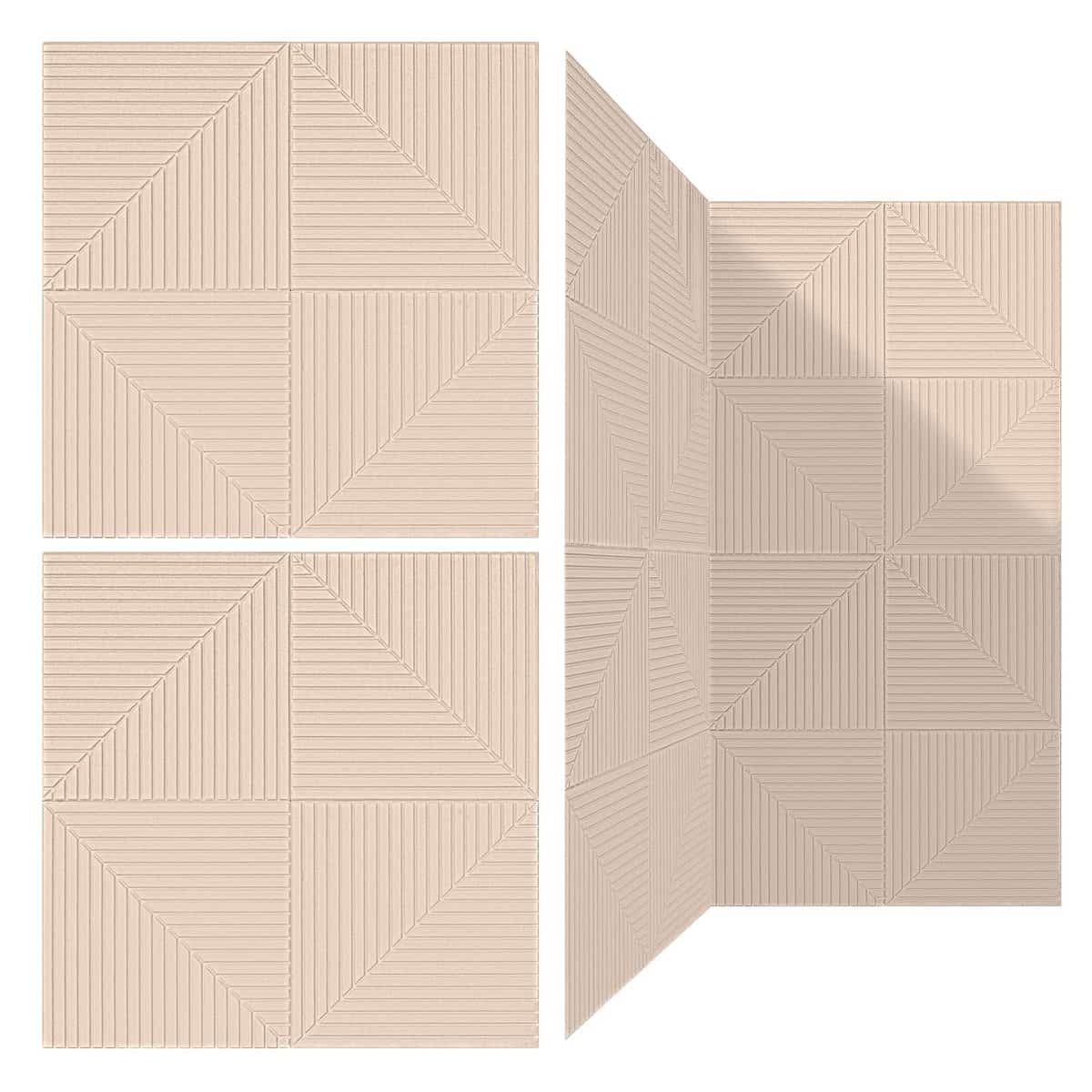 Panel Acústico Autoadhesivo Art3d de 6 Piezas para