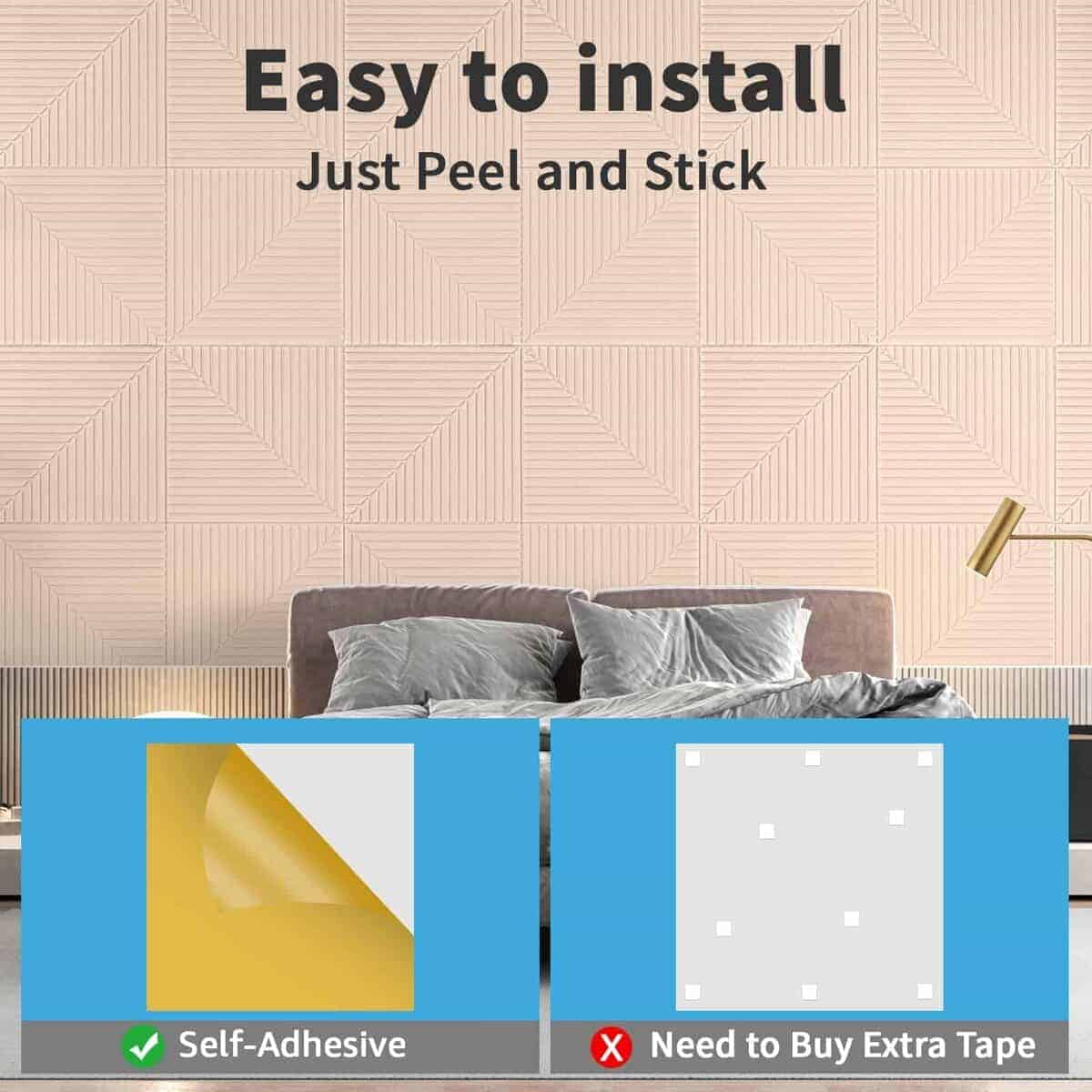 Panel Acústico Autoadhesivo Art3d de 6 Piezas para - Imagen 7