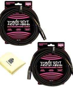 Cable de Micrófono XLR Trenzado Ernie Ball -Negro