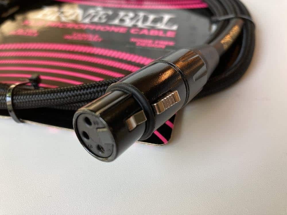 Cable de Micrófono XLR Trenzado Ernie Ball -Negro - Imagen 5