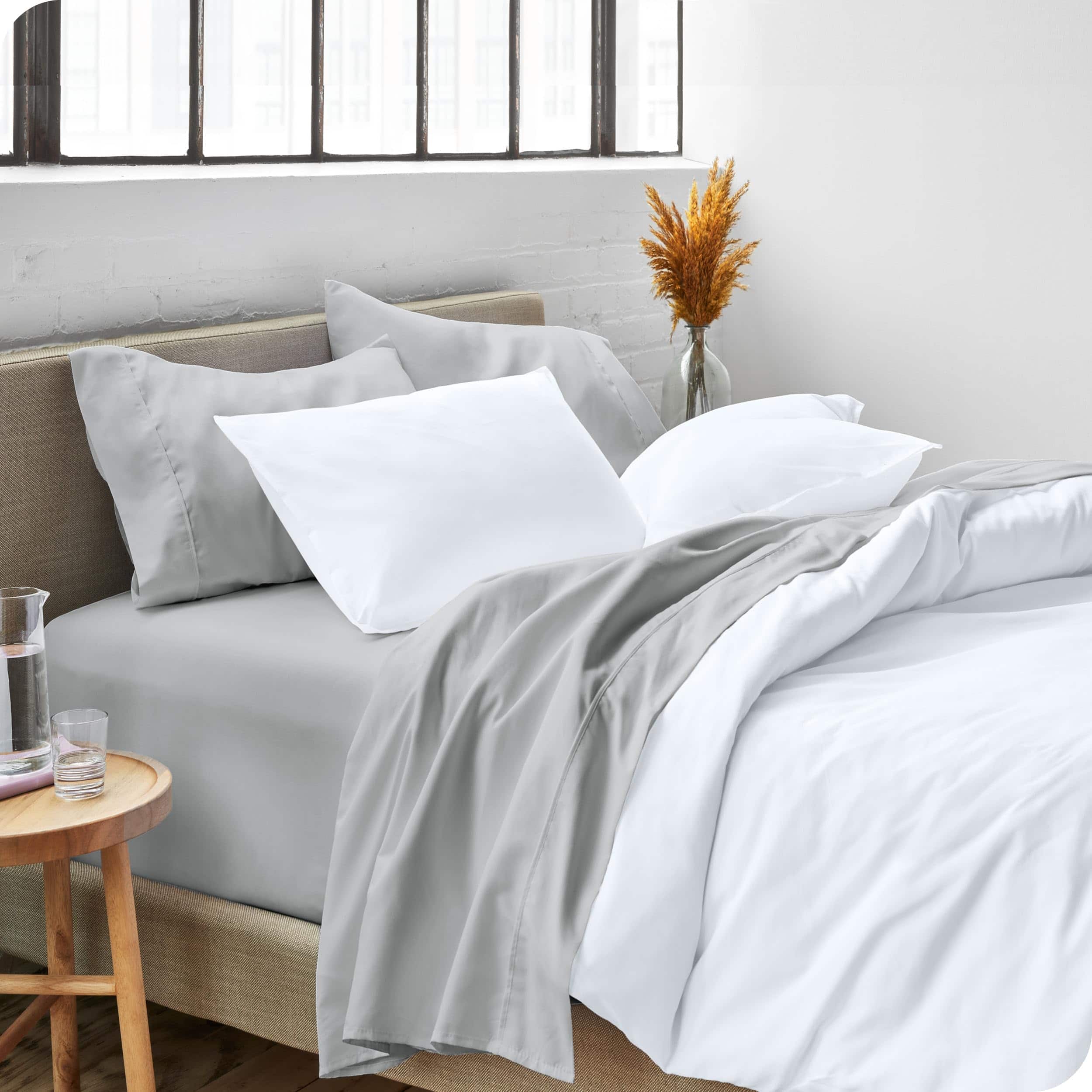 Juego de sábanas Twin XL Bare Home - -Gris Francés - Imagen 9