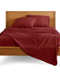 Juego de sábanas Bare Home Full - 1800 sábanas de -Rosewood