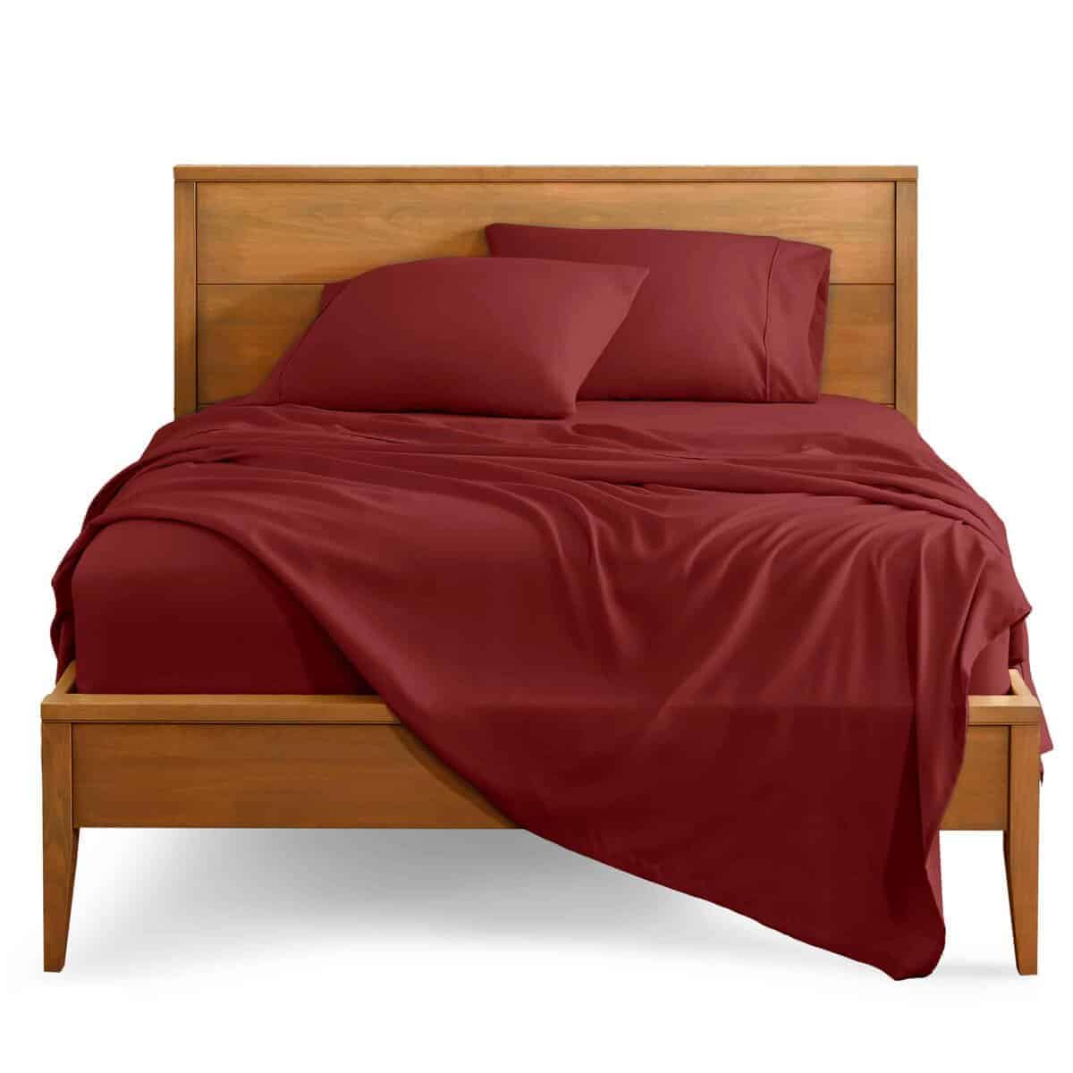 Juego de Sábanas Twin XL Bare Home - 1800 -Rosewood